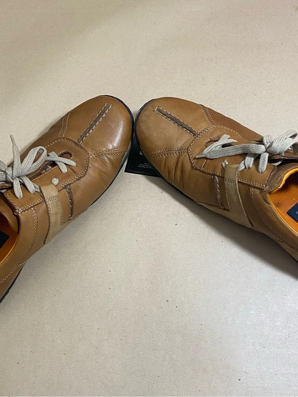 Casual Men's Leather Sneakers in Tan